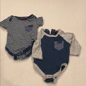 7 for all man kind baby boy onesies 0-3m NWOT